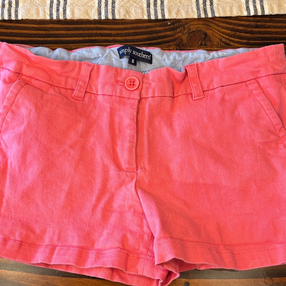 Simply Southern Coral Women's Shorts
